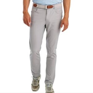 Johnnie-O Men's Cross Country Prep-Formance Pant Light Grey Size 33 x 30